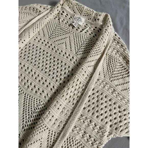 St. John's Bay Open weave Knit Cardigan SZ PL - Picture 2 of 7